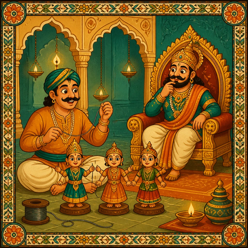 Tenali Raman and the Three Dolls โ<span class="title-part-two"> A Folk Tale of Wit and Wisdom</span>